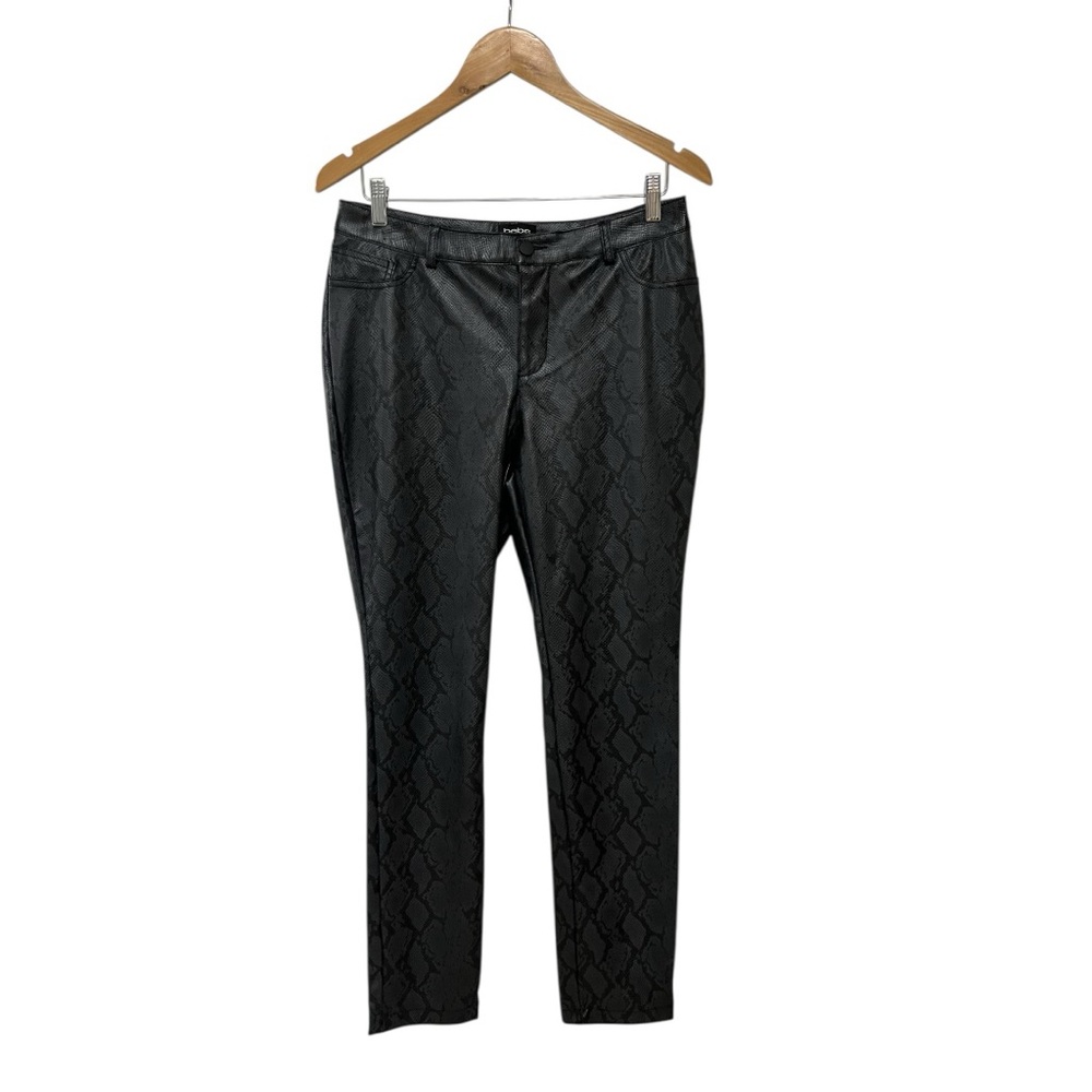 Bebe Faux Snake Low Rise Y2K Pants Faux Leather M